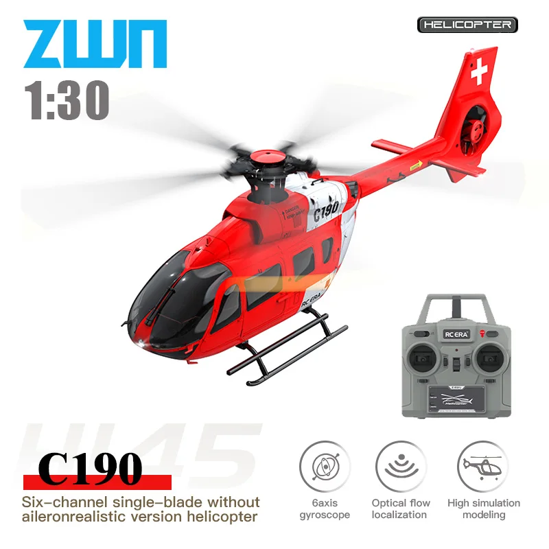 Rc Helicopter Large - C190 RC Helicóptero 2.4G 6-Aixs Giroscópio
