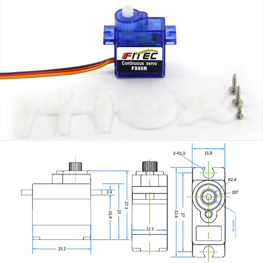 Feetech mini fs90r micro servo - Rc Helicopter Parts avaliação e preço