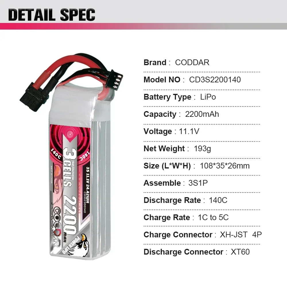 Bateria Li-po 2200mAh 3S 11.1V - Rc Helicopter Bag avaliação e preço