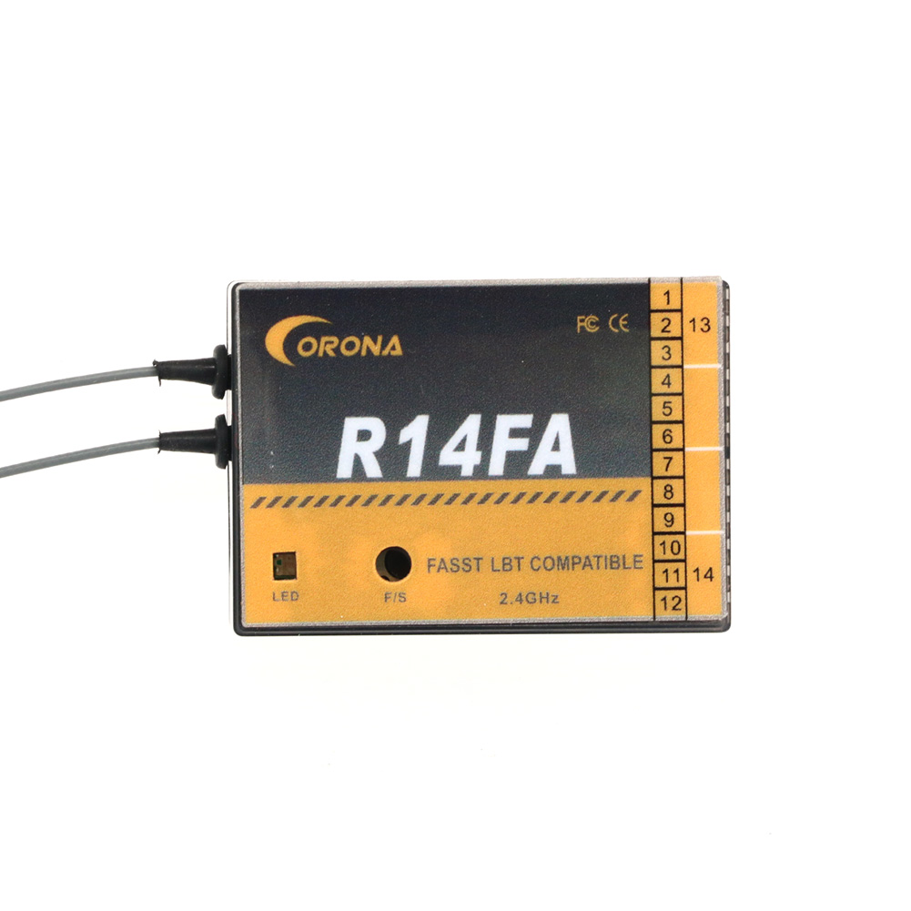 Receptor modelo Corona R14FA 1 - Rc Helicopter Servo avaliação e preço